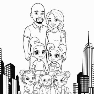 Fam Bam Fun - 10 Downloadable Coloring Book Pages