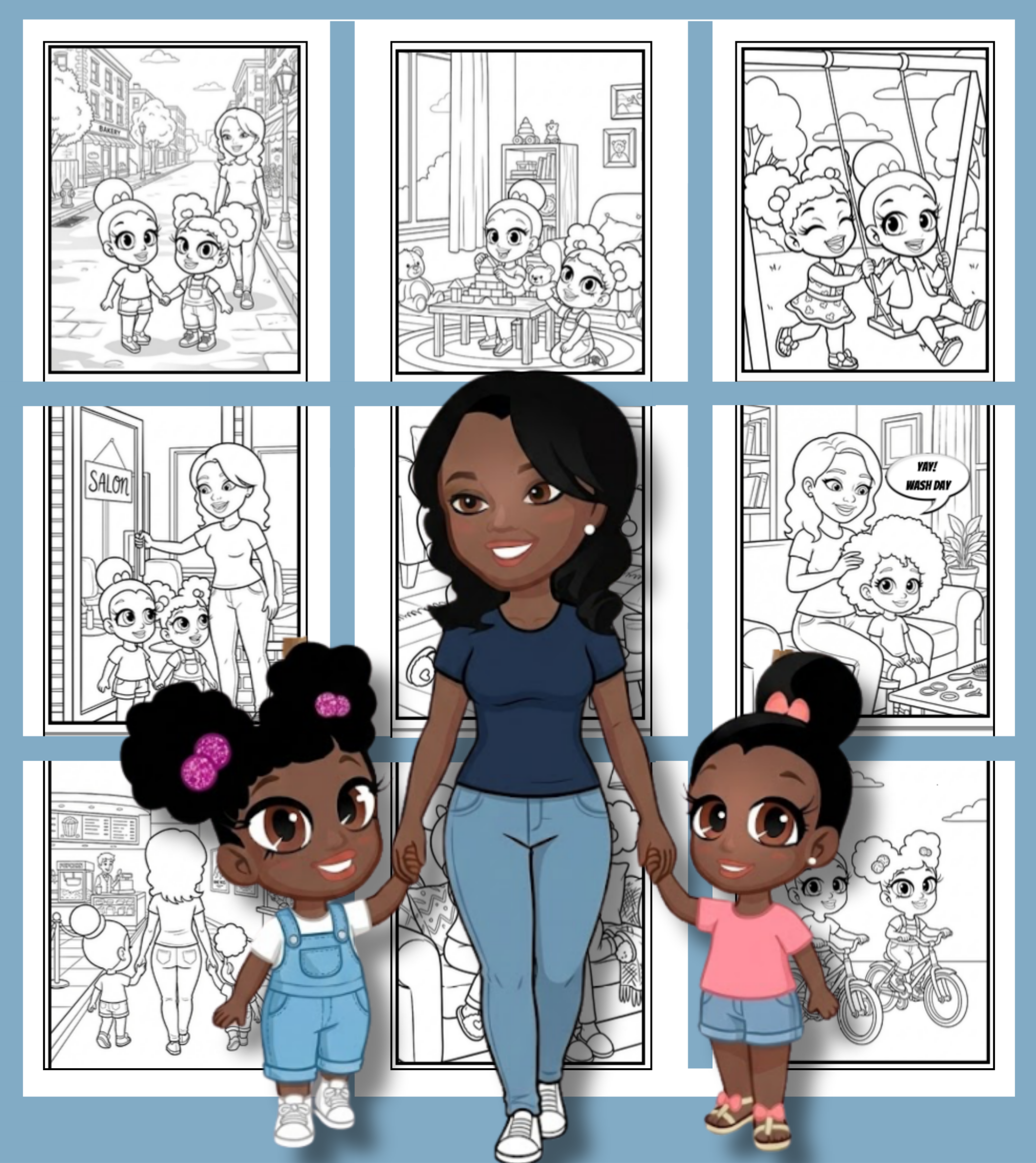 Experience Nebbs Debbs Nation - 10 Downloadable Coloring Book Pages